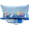 G. & C. Enterprise Lenzuola Frozen Elsa e Anna Disney singolo completo letto una piazza 100% cotone