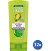 Garnier 12x Bundle Garnier Balsamo Per Capelli Fructis Hydra-Ricci, 200 Ml