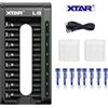 XTAR 8 pile litio AAA 1,5v ricaricabili batterie minstilo 1200mWh caricabatterie XTAR