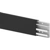 Cablecoach Cable Coach Battiscopa Altezza: 80 mm, battiscopa con canalina per cavi in nero, nasconde i cavi elettrici e consente di aggiungere prese di corrente, camera da letto, ufficio, 4 x 1,5 m