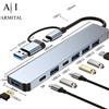 Hub USB-C 7 in 2 Docking Station Adattatore per MacBook PC usb3.1 usb3.0 Usb2.0
