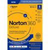 Norton 360 Deluxe 2025 5 dispositivi 5 PC 1 anno PC MAC Internet Security 2024