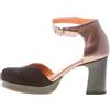 CHIE MIHARA scarpe donna Damaho 45 decolletè D'Orsay camoscio nero pelle piombo