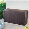 pidema.it Keter baule panca comfy resina effetto legno con ruote cassapanca bauli esterno