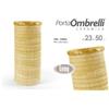 GICOS Porta ombrelli portaombrelli in ceramica decoro RIGHE giallo 52*23 CM