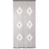 Verdelook Tenda in Legno moschiera Tendina con rombi chiari anti mosche zanzare 120x240