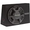 Pioneer Subwoofer attivo TS-WX306B, potente subwoofer con alloggiamento con potenza massima di 3000W, subwoofer da 30cm in alloggiamento MDF, membrana IMPP, nero, potenza di ingresso nominale 350W