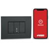 VEMER VE798300 MINI TIME - Interruttore Orario Digitale Bluetooth da Incasso 1 Modulo, Timer con Programmazione Oraria e Astronomica via App per Luci, Cancelli, Tapparelle, Grigio