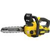 STANLEY FATMAX Motosega a Batteria Litio Lunghezza Barra e capacità di taglio 30 cm, Doppia Impugnatura 18 V 2.0 Ah, SFMCCS630M1-QW