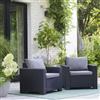 Keter Set 2 Poltrone da Giardino 83x68x71,5 cm in Resina Keter California Antracite