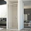 Idralite BOX CABINA DOCCIA NICCHIA PARETE PORTA A BATTENTE BAGNO CRISTALLO DA 67 A 102 CM
