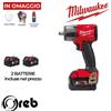 Milwaukee Avvitatore ad Impulsi 1/2" 745Nm M18 +2 Batt. 5Ah Milwaukee M18FMTIW2F12-502X
