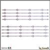 SONETH KIT 8 BARRE LED PER TV SAMSUNG UN48J5200AFXZA UN48J5200AFXZC UN48J5200AFXZP