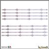 SONETH KIT 8 BARRE LED PER TV SAMSUNG UE48J5200AK UE48J5200AKXXU UE48J5200AKXZT