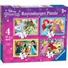 Ravensburger Disney Princess-4 in Box (12, 16, 20, 24 Piece) Jigsaw Puzzles For