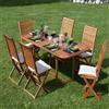 pidema.it Tavolo da giardino allungabile in legno tavoli allungabili 120/160x80x74H cm