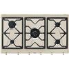 SMEG Piano Cottura da Incasso 90 cm 5 Fuochi Gas Avena Smeg SRV896AVOGH2