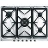 Smeg Piano Cottura A Gas 5 Zone Griglie In Ghisa 70 Cm Acciaio Inox SRV576GH5