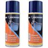 BERNER Colla spray trasparente adesivo resistente per alte temperature 400 ml. 2 pezzi