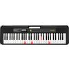Casio Casiotone LK-S250 Tastiera con tasti luminosi, 61 tasti sensibili al tocco in stile pianoforte, 400 suoni, 77 ritmi di accompagnamento e ingresso microfono, nera