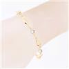 BRACCIALETTO CAVIGLIA POLSO BRACCIALE DONNA ESTATE PARTY ZIRCONI INCASTONATI pt