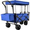 VEVOR Carrello Tettuccio da Giardino Carretto Pieghevole per Trasporto a Mano