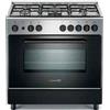 La Germania Cucina a Gas 5 Fuochi La Germania Forno Elettrico 80x50 cm Nero/Inox S85 C 61 XT