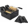 Princess FRIGGITRICE ELETTRICA DOPPIA 2 VASCHE PRINCESS 183028 DUE RESISTENZE 1800W X 2