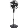 Kooper Ventilatore a Piantana Base Cemento 40W Nero Ba Kooper 5913659