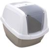 Imac Lettiera Maddy White Tortora - Toilette Chiusa per Gatti di Taglia Grande