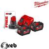 Milwaukee KIT ENERGY: Caric. M12-18FC+2 BAT. 18V 12Ah+1 BAT. M12B6 Milwaukee M18HNRG-122