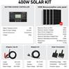 Dokio 100W/200W/400W Kit Pannello Solare Rigido Balcone,Tetto,Camper,Barca,Casa