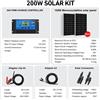 Dokio 100W/200W/400W Kit Pannello Solare Rigido Balcone,Tetto,Camper,Barca,Casa