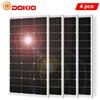 Dokio 100W/200W/400W Mono Pannello Solare Rigido 12V/18V FV,Camper,Barca,Tetto