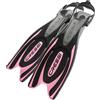 Cressi Pinne Frog Plus Con Lacciolo Nero Rosa