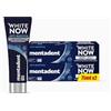 Mentadent Dentifricio White Now Anti-macchia, Dentifricio Sbiancante con White-Correct e White-Infinity Technology, 2x75ml