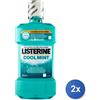 Listerine 2x Listerine Collutorio 600 Ml. Coolmint Verde
