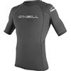 O'Neill Wetsuits O'Neill Mute Basic Skins - Maglietta da Sole a Maniche Corte, in Grafite, Taglia L