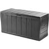 Keter Baule da Giardino Multiuso Sherwood Grafite 270 Litri 117 x 45 x 58 cm Keter