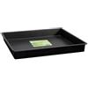 garland sottovaso quadrato vassoio nero in plastica rigida 120 cm x 120 cm x 12 cm 144 L