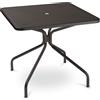 EMU TAVOLO ESTERNO CAMBI 801 MISURA 80x80 CM COLORE FERRO ANTICO EMU PIANO FORATO