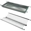 KIT Scolapiatti Acciaio Inox 18/10 con Supporto Vasca cm 86 Per Mobile 90