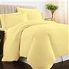 Pizuna Copripiumino Singolo Cotone 150X200 Giallo Morbido, 400 Fili Con Trama Sa