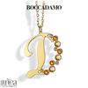 Boccadamo Collana Lunga da Donna Lettera D Dorato Con Cristalli XGR624DD