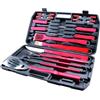 SANDRIGARDEN Set 18 utensili accessori per barbecue bbq in acciaio inox / legno + valigetta