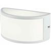 Sovil Applique lampada E27 da parete in alluminio bianco lampade esterno per giardino