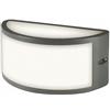 Sovil Applique lampada E27 da parete in alluminio grigio lampade esterno per giardino