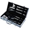 SANDRIGARDEN Set 6 utensili accessori per barbecue bbq in acciaio inox + valigetta