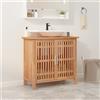 vidaXL Mobile Lavabo da Bagno 66x29x61,5cm Legno Massello di Noce