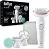 Braun Silk-épil 9 SkinSpa Depilatore Donna, Epilatore Elettrico Donna Con Testi